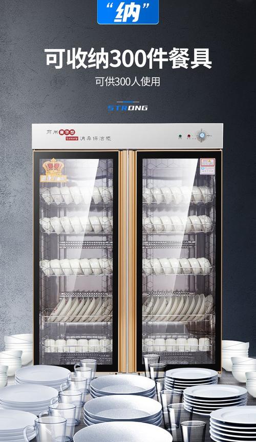 科力星消毒柜商用立式大容量不锈钢碗柜家用双开门饭店餐具保洁柜